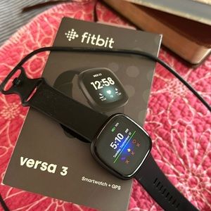 Black Fitbit Versa 3